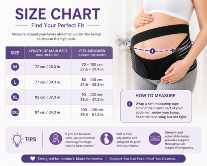 BumpRelief Maternity Support Belt – Belly & Back Support for Pregnancy