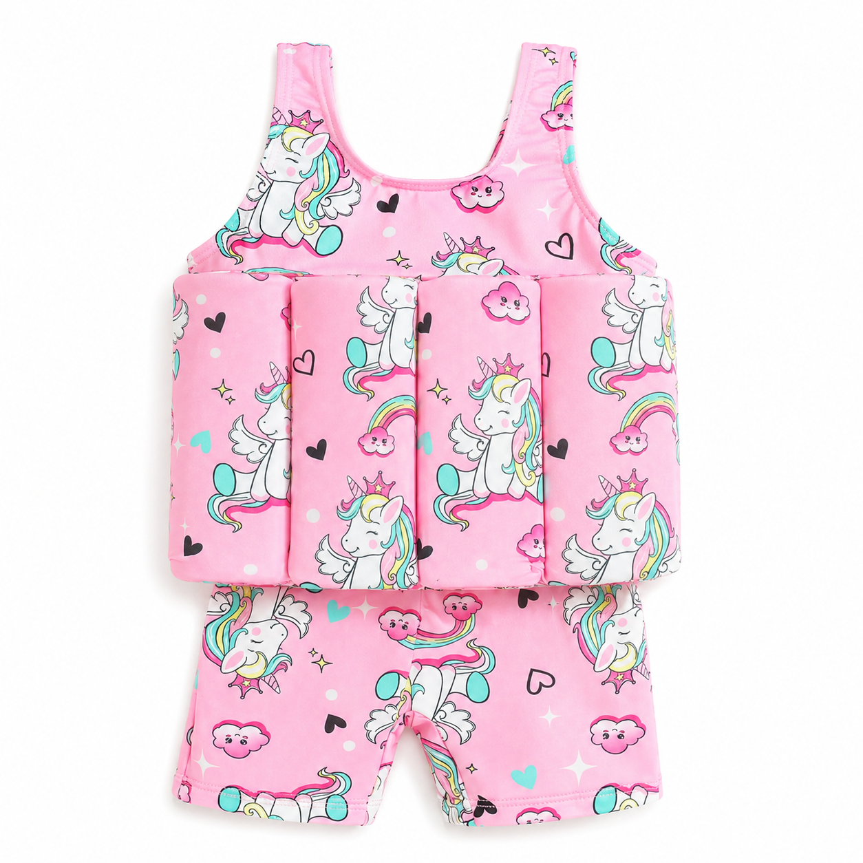 Young Kids One Piece Floating Swim Vest Training Aid