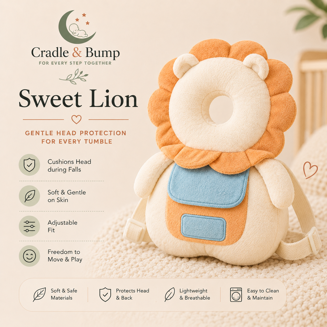 SafeGuard Toddler Head Cushion