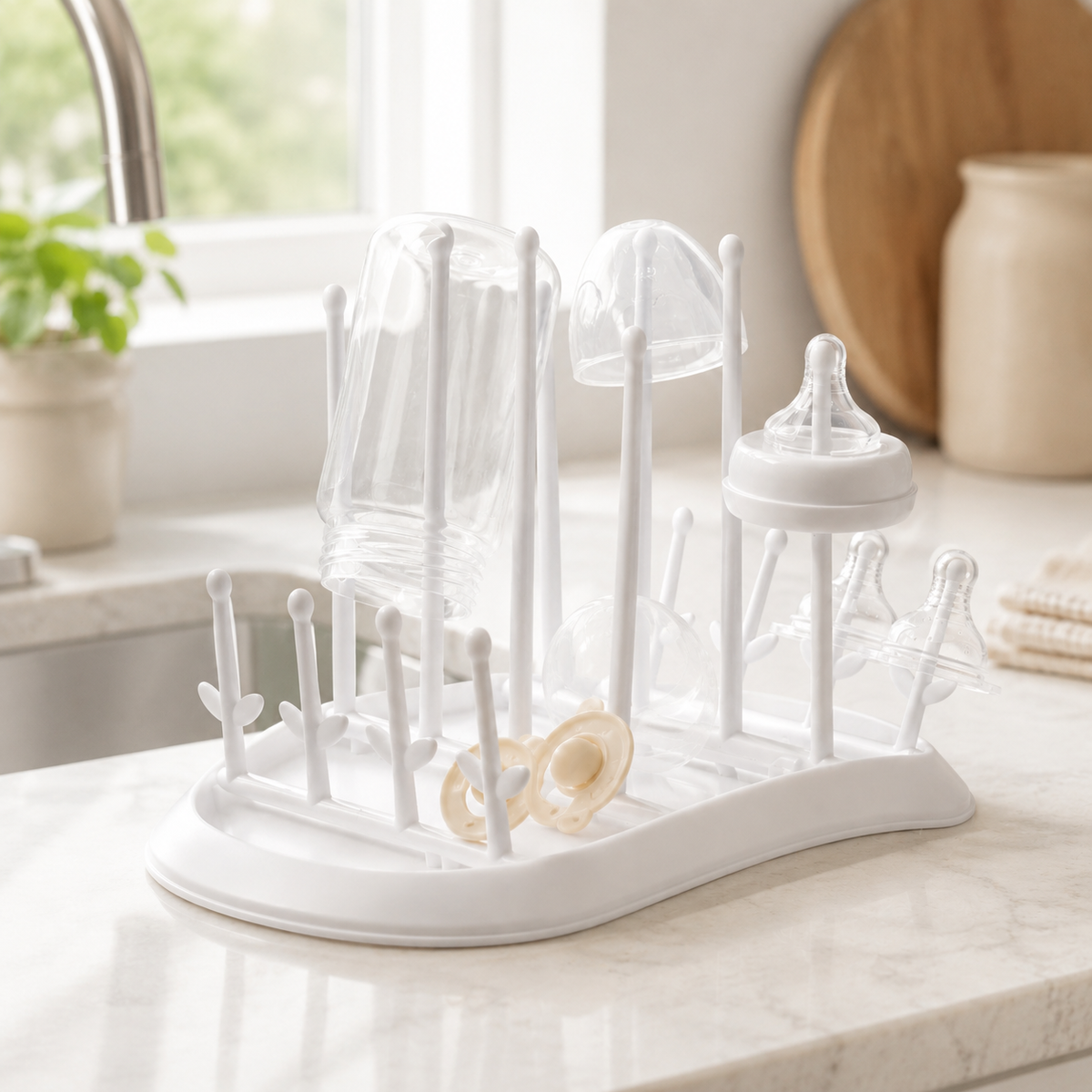 Fold & Flow 8-Bottle Baby Drying Rack