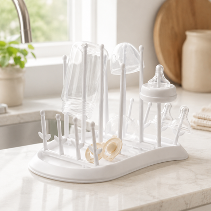 Fold & Flow 8-Bottle Baby Drying Rack