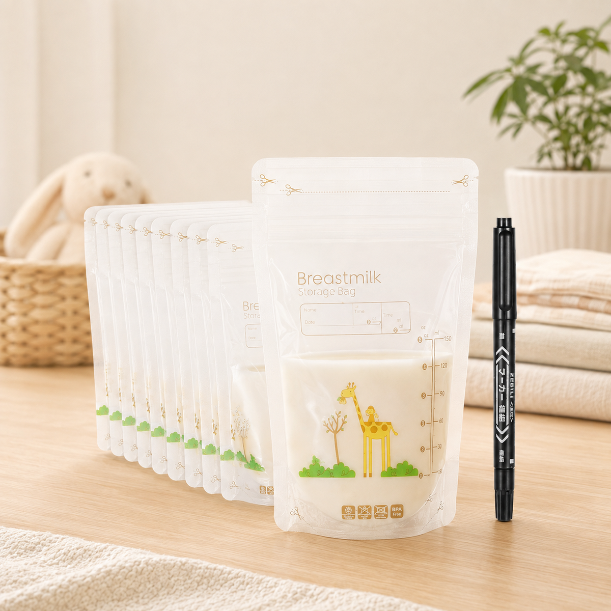 50-Pack Breastmilk Storage Bags