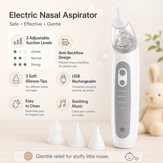 Snot Buster Anti-Backflow Rechargeable Baby Nasal Aspirator
